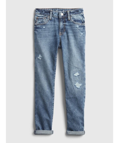 ウォッシュウェル ダメージ ガールフレンドデニム (キッズ)