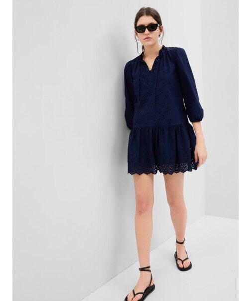 アイレット ミニワンピース