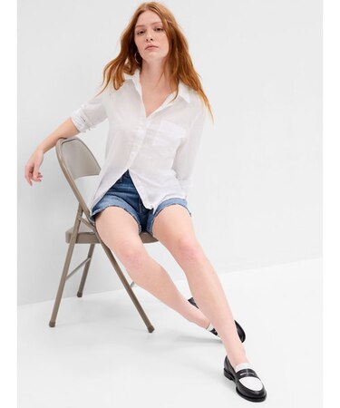 リネン イージーシャツ