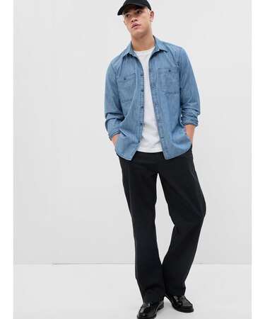 GapFlex ウォッシュウェル ルーズフィット エッセンシャルカーキ