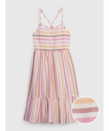 クリンクルガーゼ ティアードワンピース (キッズ)