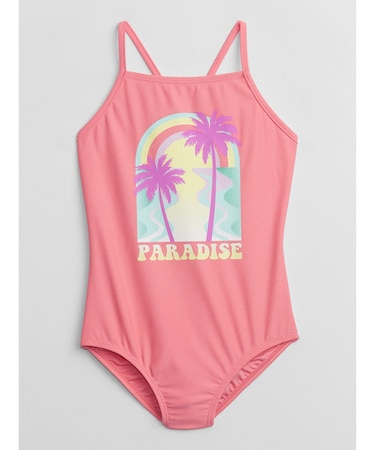 グラフィックワンピース水着 (キッズ)