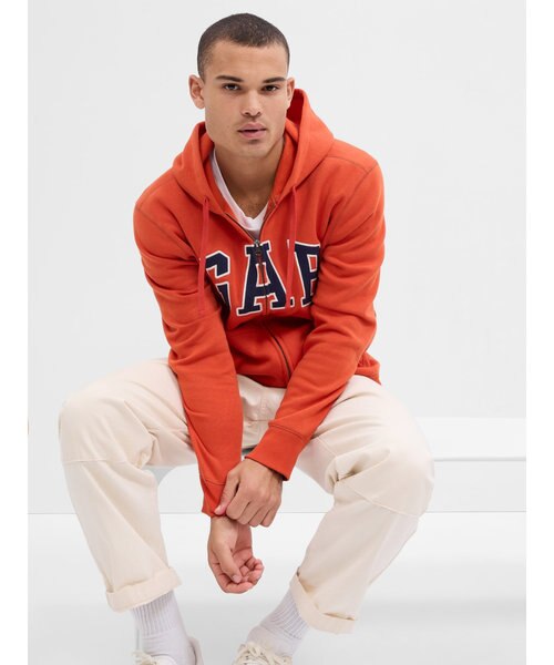 GAP ピンク スパンコール　フード付きファー付きパーカー　平成ギャル　グランジ GAP ジップアップファーパーカー ピンク y2k 00s グランジ