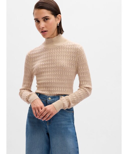 ポインテール タートルネックセーター