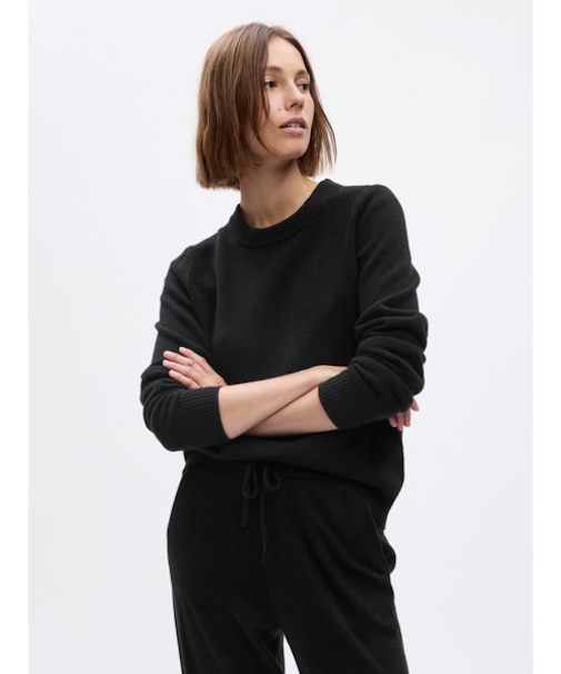 CashSoft カシミヤタッチ クルーネックセーター