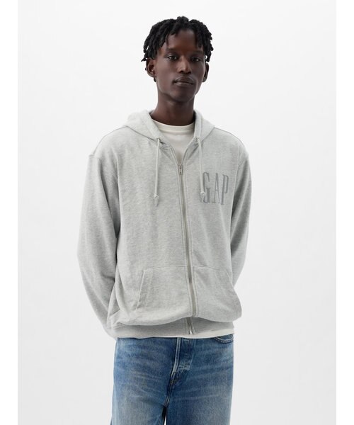 GAPロゴ ジップアップパーカー(ユニセックス)｜ギャップの通販｜&mall