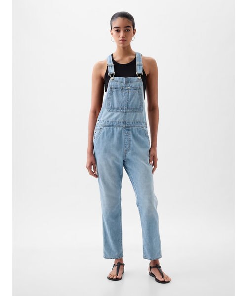 リラックス デニム オーバーオール｜ギャップの通販｜&mall（アンド