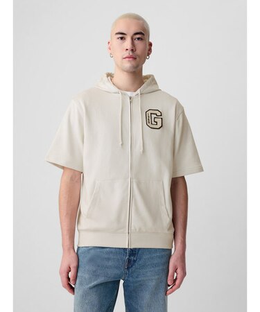 GAPロゴ ジップアップパーカー(ユニセックス)