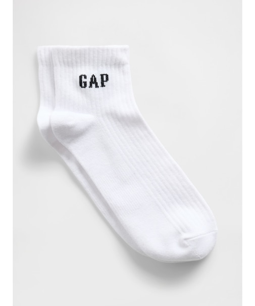GAPロゴ クオーター クルーソックス