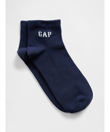 GAPロゴ クオーター クルーソックス