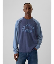 GAP ATHLETICロゴ ラグランTシャツ(ユニセックス)