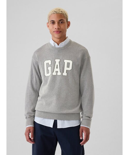 GAPロゴ インターシャセーター｜ギャップの通販｜&mall（アンドモール