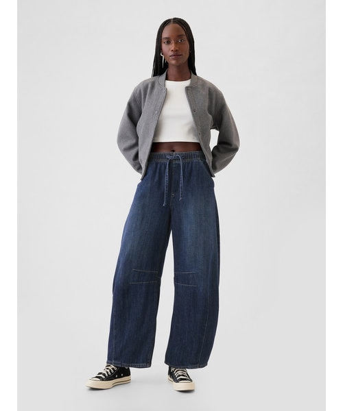 GAP ハイライズイージーホースシューデニム ハイライズ イージー ホースシューデニム｜ギャップの通販