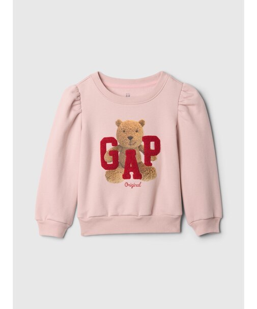 Babygap ヴィンテージソフト パフスリーブ くまさん Gapロゴ 