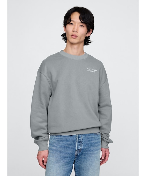 GAP SPORTロゴ クルーネックスウェット・トレーナー