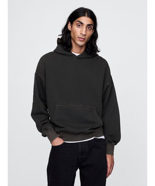 オーバーサイズ ヘビーウェイト GAPロゴパーカー｜ギャップの通販