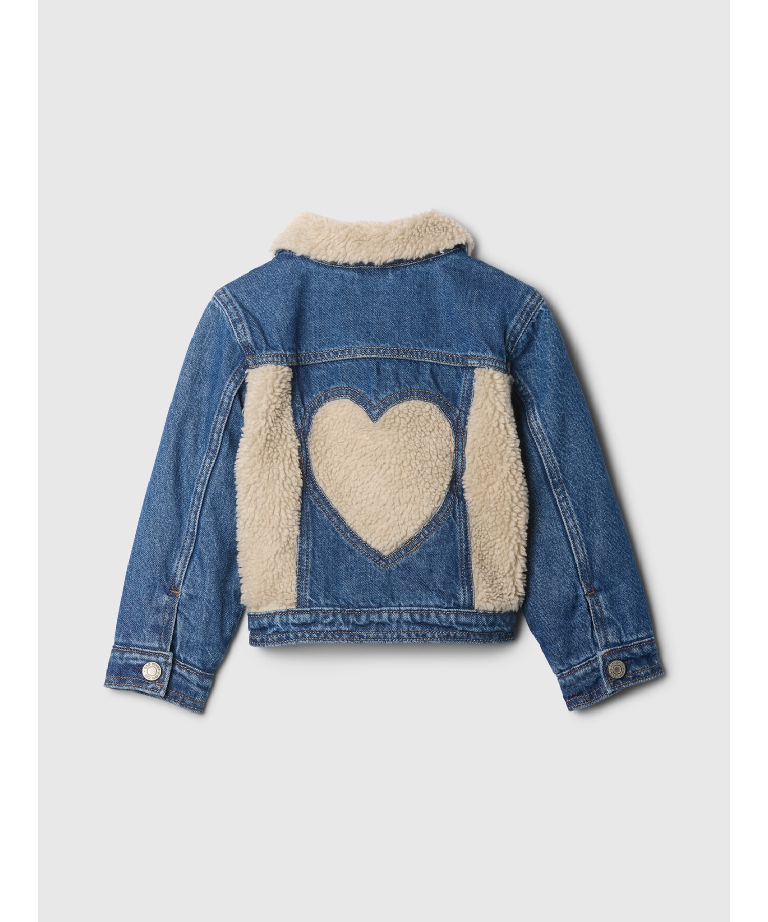 babyGap ボア ハート アイコンデニムジャケット｜ギャップの通販｜&mall（アンドモール）三井ショッピングパーク公式通販