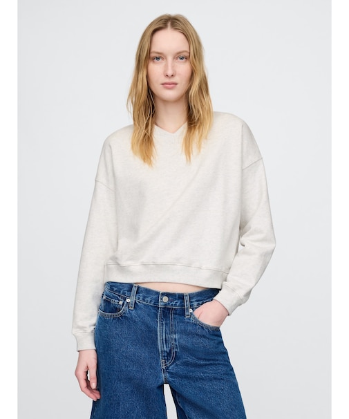 ヘビーウェイト オーバーサイズ Vネックスウェット・トレーナー