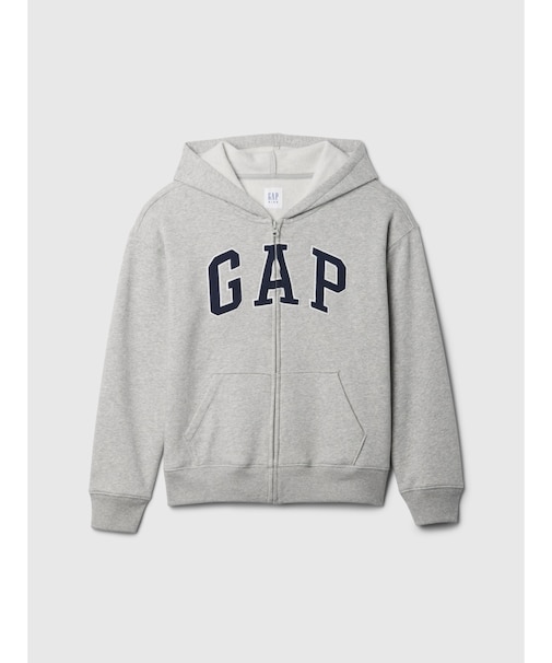 リラックス GAPロゴ ジップアップパーカー (キッズ)