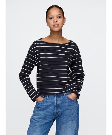 ヘビーウェイト オーガニックコットン ボートネックtシャツ