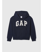 リラックス GAPロゴ ジップアップパーカー (キッズ)