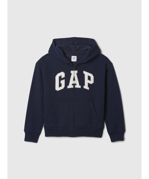 リラックス GAPロゴ ジップアップパーカー (キッズ)