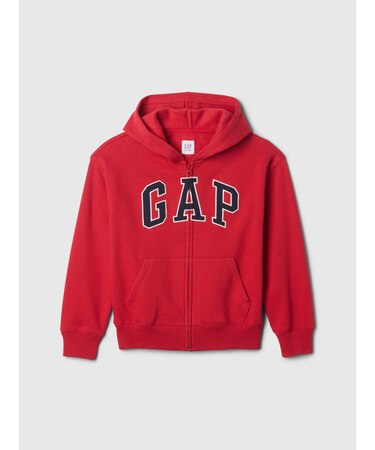 リラックス GAPロゴ ジップアップパーカー (キッズ)