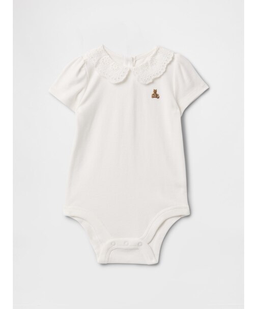 リブ ピーターパン ボディスーツ (ベビー)