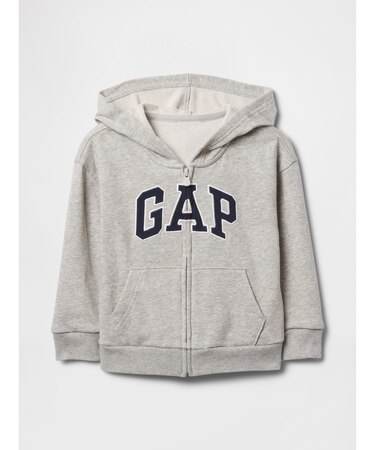 babyGap リラックス GAPロゴ ジップアップパーカー
