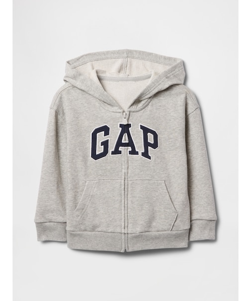 babyGap リラックス GAPロゴ ジップアップパーカー