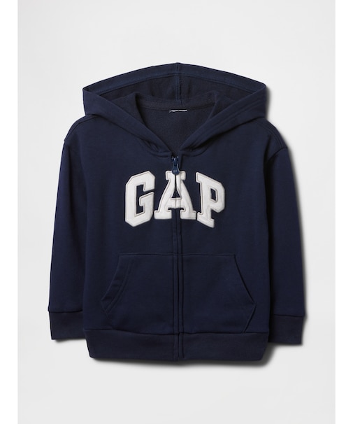 babyGap リラックス GAPロゴ ジップアップパーカー