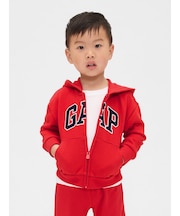 babyGap リラックス GAPロゴ ジップアップパーカー