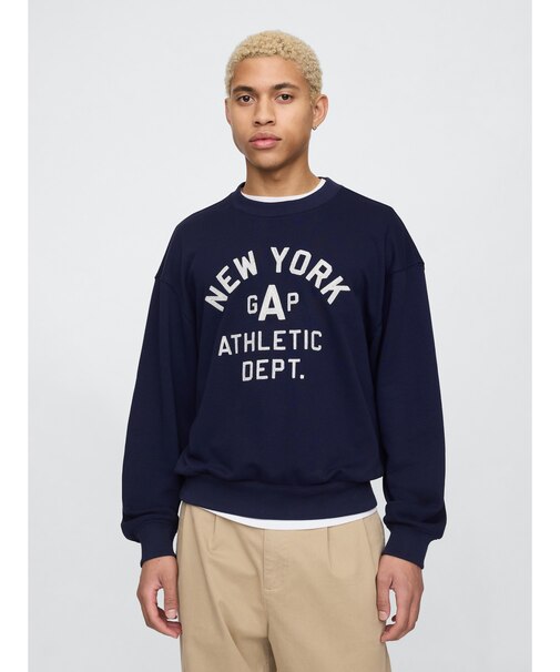 ヴィンテージソフト New York Athleticロゴ スウェット・トレーナー