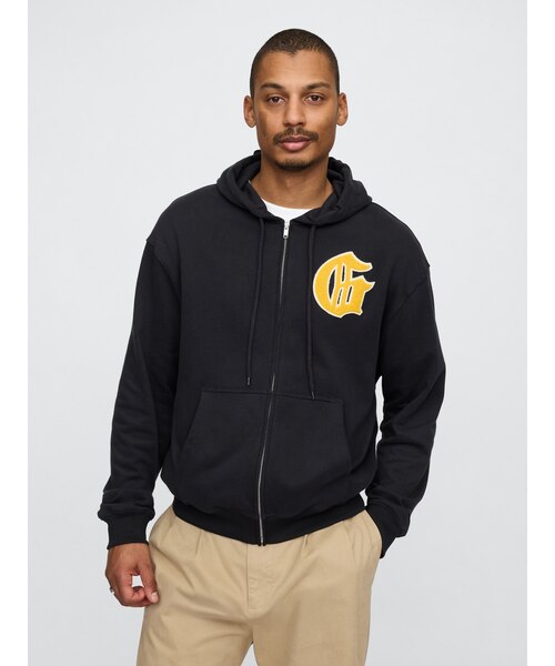 ヴィンテージソフト GAPロゴ ジップアップパーカー｜ギャップの通販