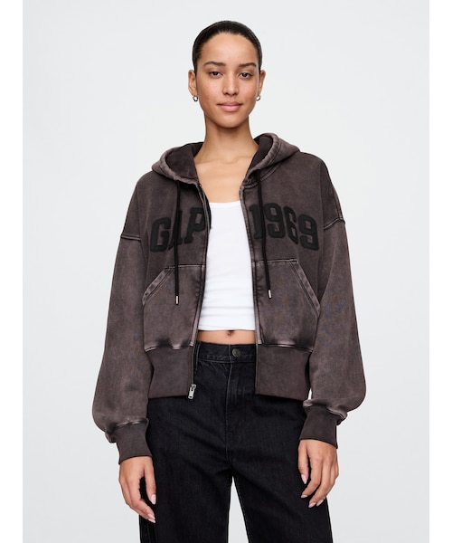 gap ヴィンテージソフト ジップアップ　 ウェッジパーカー　レディース GAP パーカー ヴィンテージソフト ジップアップ ウェッジパーカー