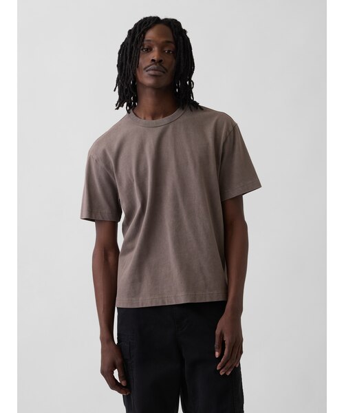 ヘビーウェイト クロップドTシャツ 半袖 (ユニセックス)｜ギャップの