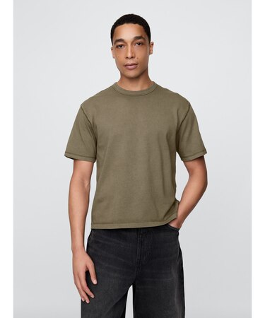 ヘビーウェイト クロップドTシャツ 半袖 (ユニセックス)