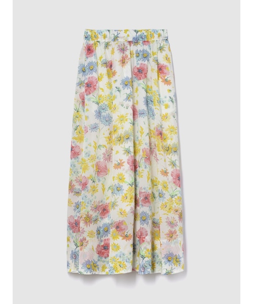 フローラル マキシスカート
