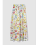 フローラル マキシスカート