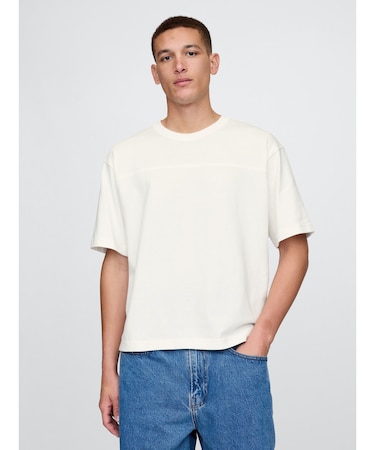 オーバーサイズ ATHLETICロゴ Tシャツ