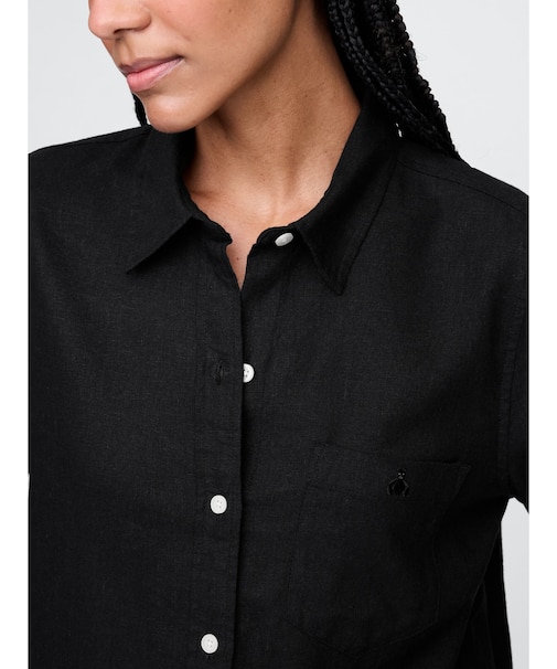 リネンブレンド イージーシャツ