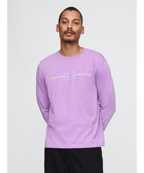 Gapロゴ Tシャツ 長袖(ユニセックス)