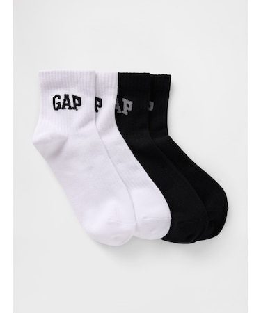 Gapロゴ ショートクルーソックス 2足セット
