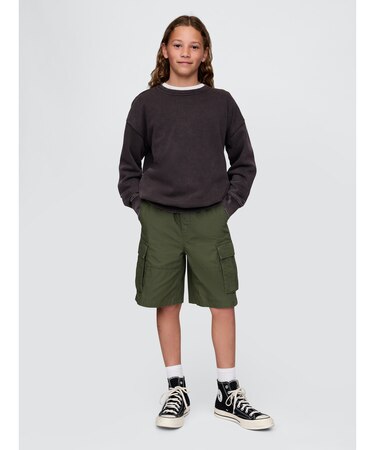 7.5インチ リップストップ イージーカーゴショートパンツ (キッズ)