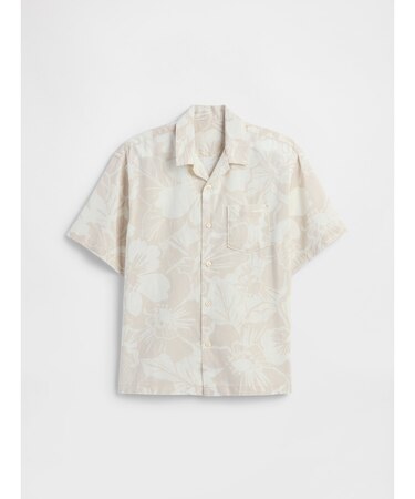 リラックス リネンブレンド バケーションシャツ (キッズ)