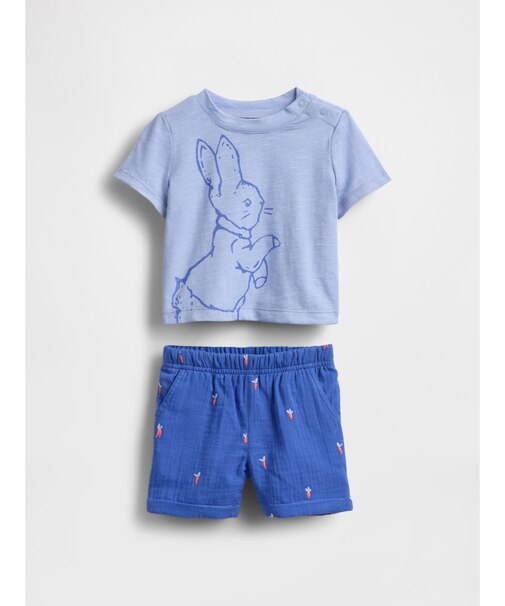 ピーターラビット(TM) Tシャツコーデセット (ベビー)