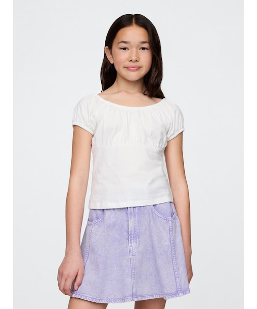 スクープネック トップス (キッズ)