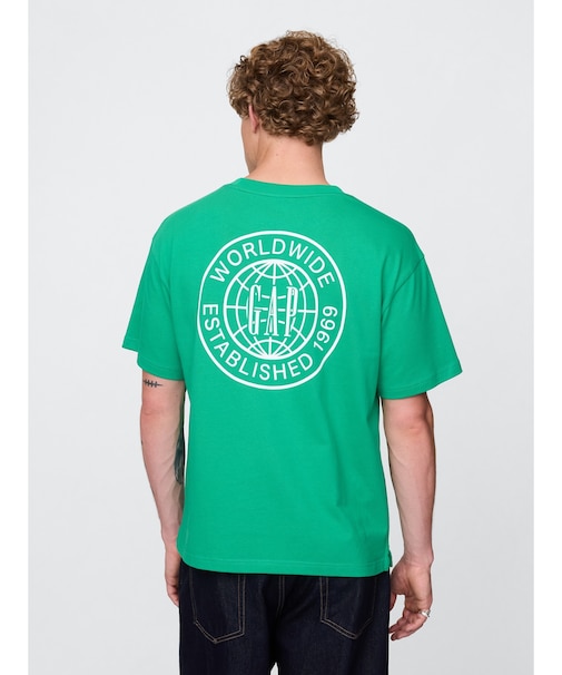 GAPワールドロゴTシャツ