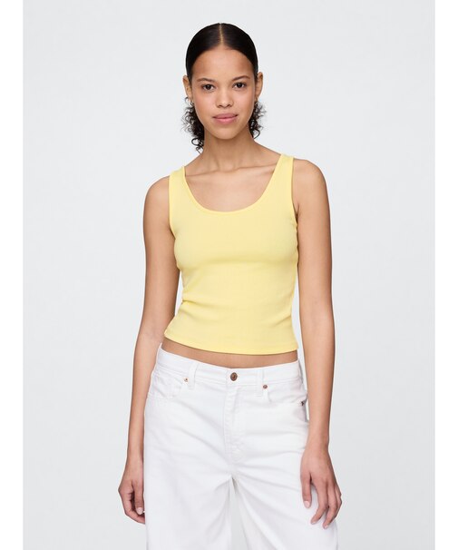 モダン クロップド タンクトップ