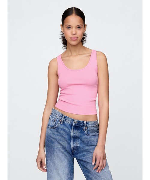 レディースのタンクトップ（ピンク）の通販｜&mall（アンドモール